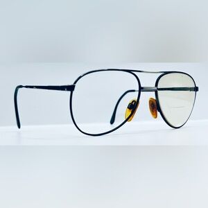 Vintage Marcolin 6507 Black Pilot Sunglasses Frames Only